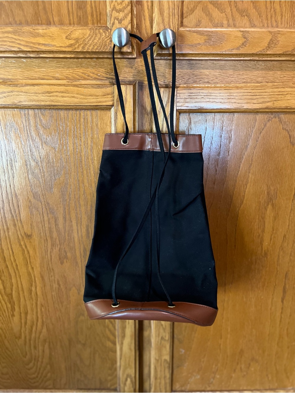Henri Bendel Cotton Canvas Back Pack-NWOT - Picture 2 of 3